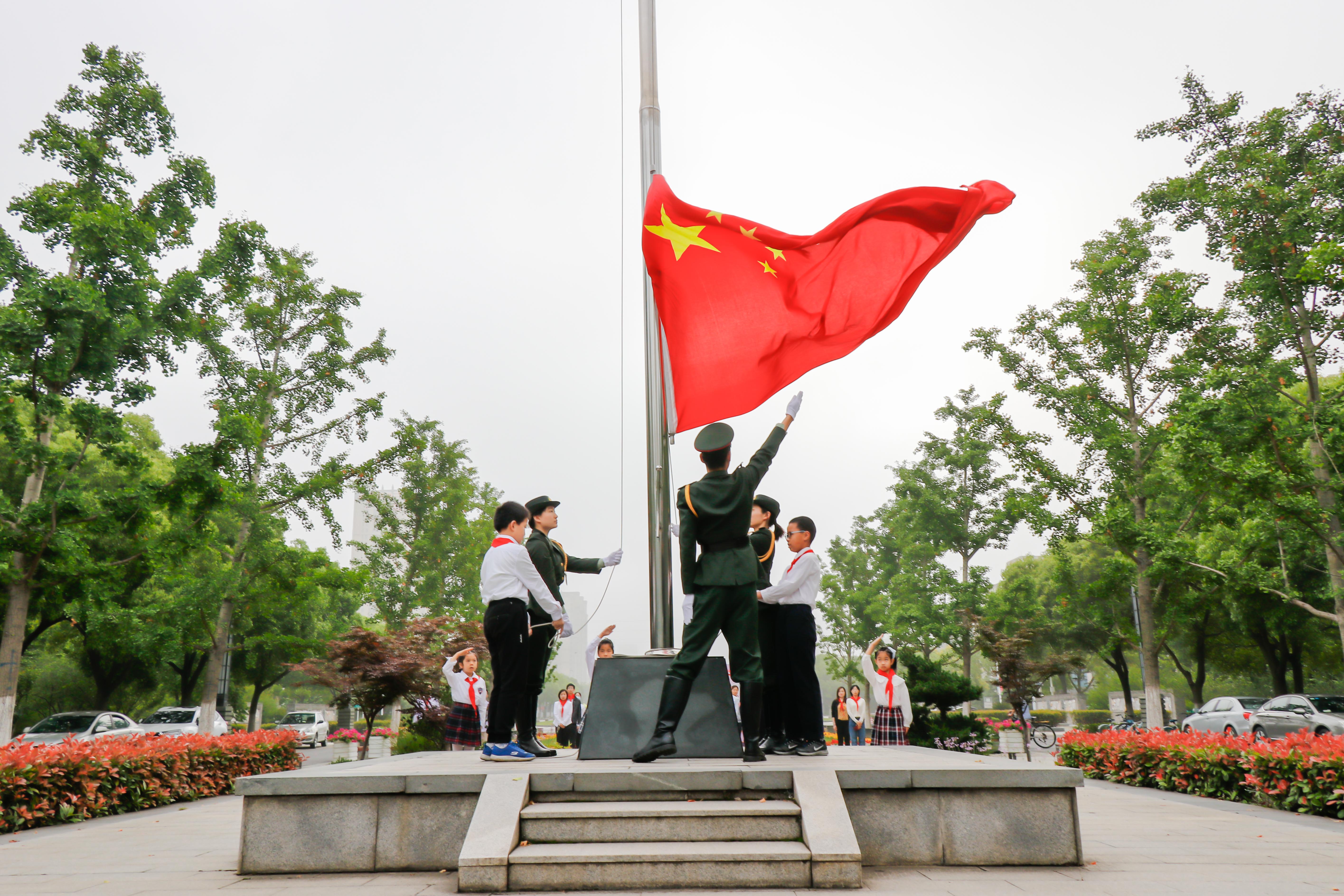 升旗仪式现场(二)